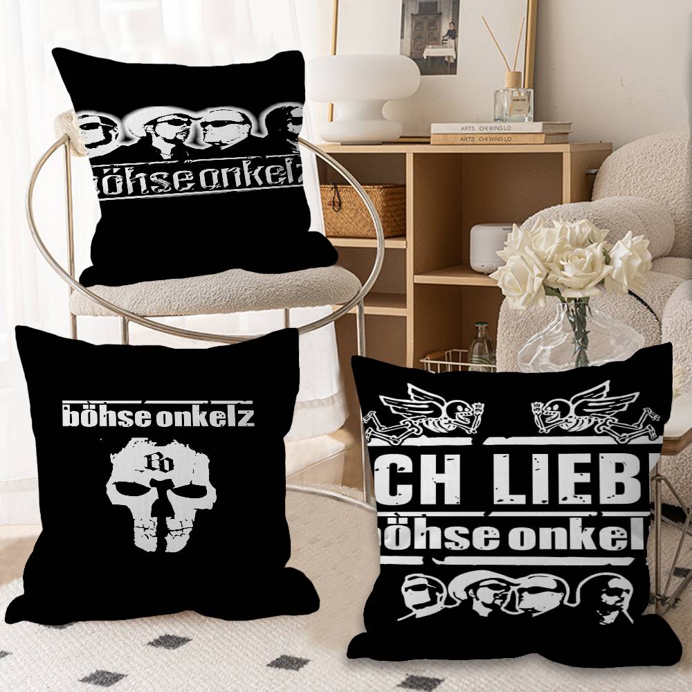 Home Textiles Germany - G-Germany B-Bohse O-Onkelz ปลอกหมอนอิงโพลีเอสเตอร์ หมอนอิงโซฟา หมอนอิงตกแต่ง