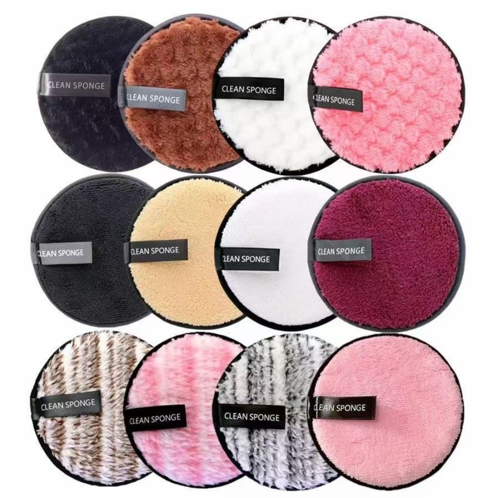 Home Textiles Face Towel - แผ่นเช็ดเครื่องสำอางไมโครไฟเบอร์1ชิ้นนำมาใช้ใหม่ได้แผ่นผ้าฝ้ายซักทำความสะอาดได้อุปกรณ์ดูแลผิวพัฟทำความสะอาดผ้าเช็ดทำความสะอาด