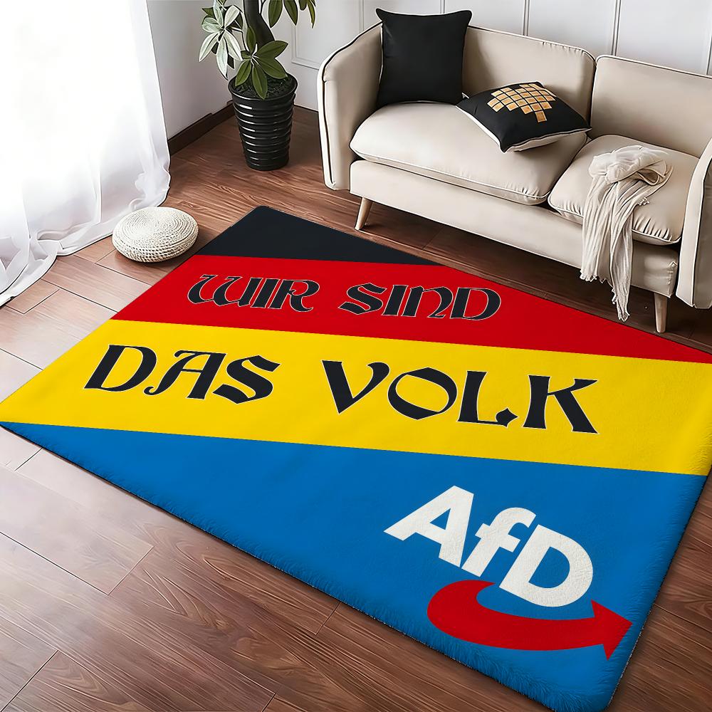 Home Textiles Germany - พรมปูพื้นโลโก้ A-Alternative Afd Germany แบบหนานุ่ม ดูดซับน้ำได้ดี