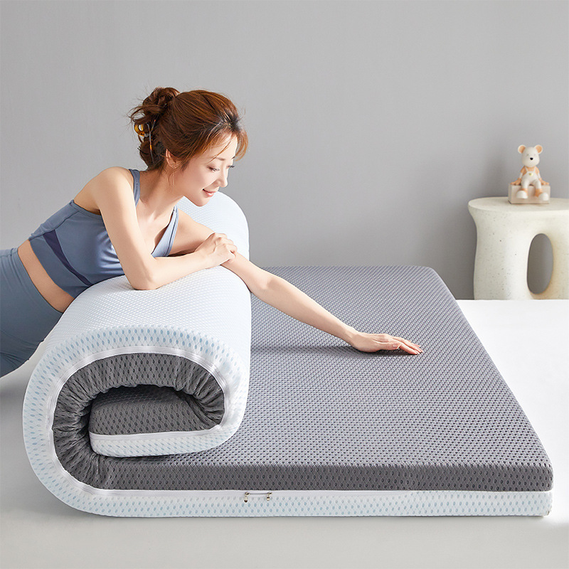 Memory Foam Topper - ที่นอนเมมโมรี่โฟม ท็อปเปอร์ แผ่นรองนอนหนาแบบทาทามิ พร้อมปลอกถอดซักได้ สำหรับบ้าน หอพัก