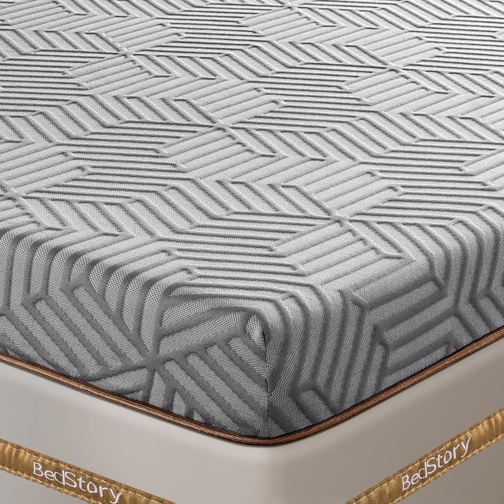 Memory Foam Topper - ท็อปเปอร์ที่นอนแบบแข็ง ขนาดฟูลไซส์ - ที่นอนเมมโมรี่โฟมหนา 4 นิ้ว