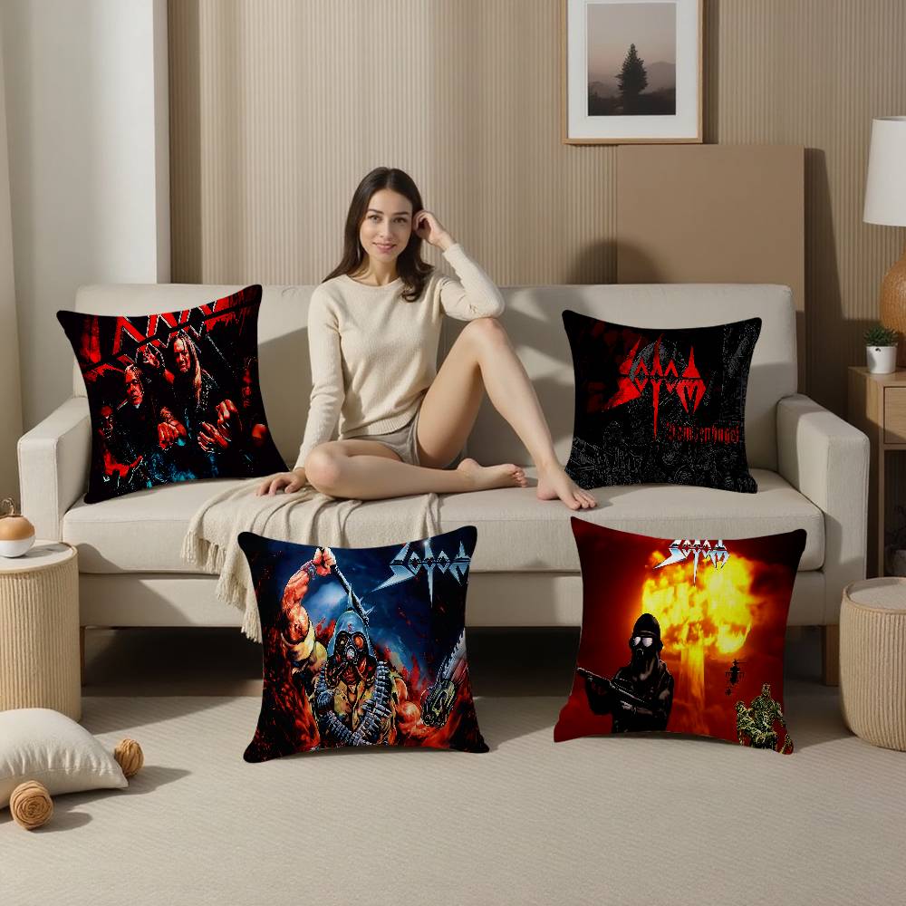 Home Textiles Germany - โซโดมส์ เยอรมนี ปลอกหมอนวงดนตรีทรัชเมทัลสำหรับห้องนอนและห้องนั่งเล่นโซฟาปลอกหมอนอิงตกแต่ง