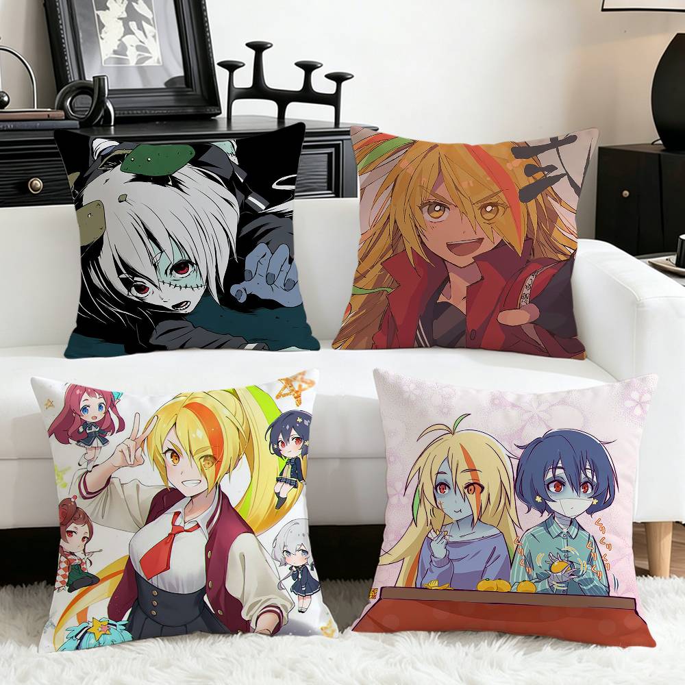 Home Landing Textiles - อะนิเมะ ZOMBIE-LAND-SAGA ปลอกหมอนสี่เหลี่ยมขนาดต่างๆสำหรับตกแต่งห้องนอนในรถยนต์