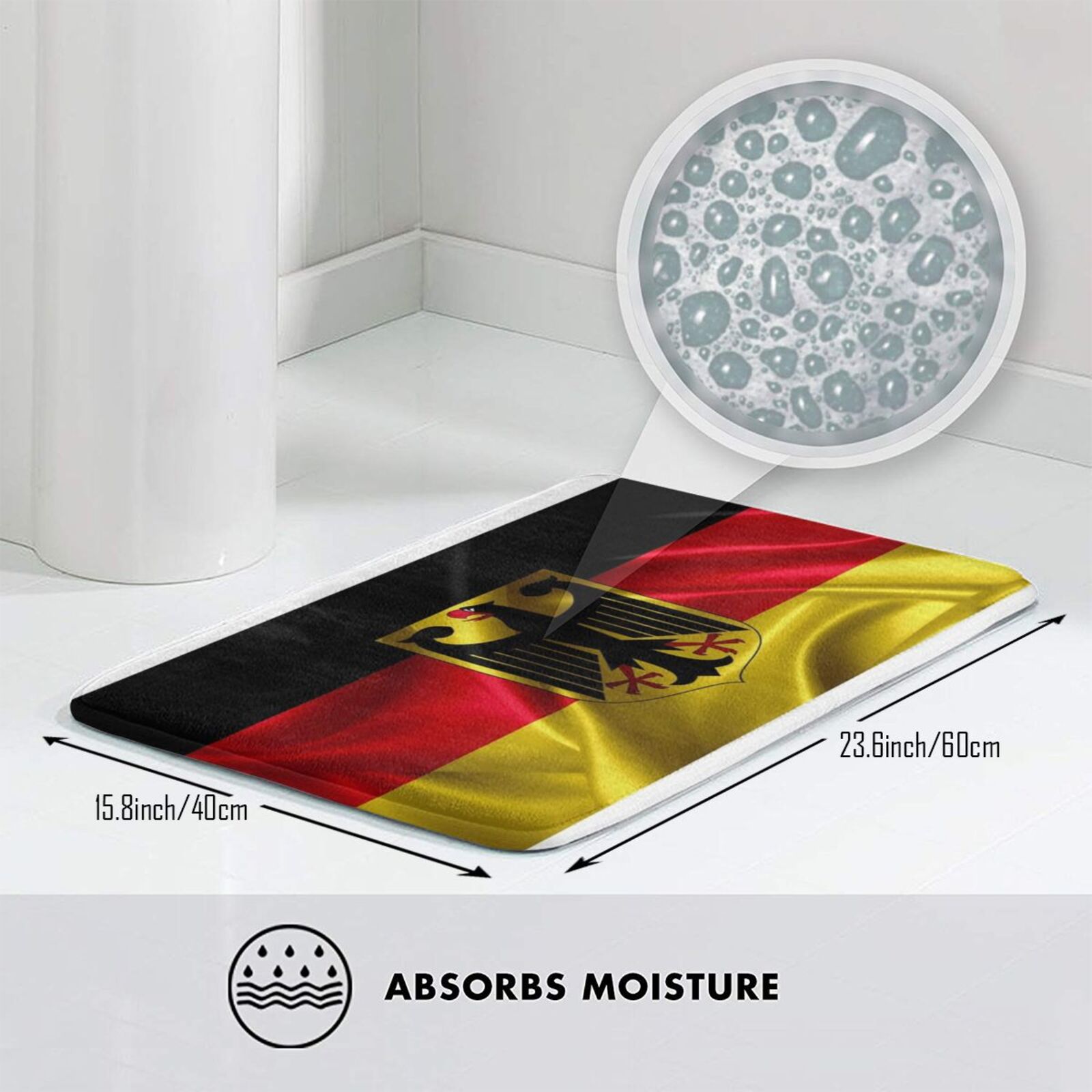เยอรมนีเสื่อพรมพรมกันลื่นเสื่อ - Home Textiles Germany บทวิจารณ์และราคา