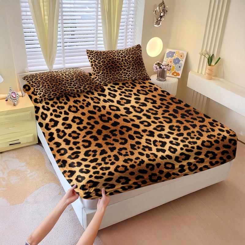 ชุดผ้าปูที่นอน 3 ชิ้น ลายเสือด - Fitted Sheet Deep บทวิจารณ์และราคา