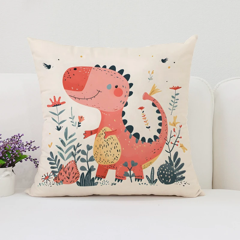 ปลอกหมอนอิงลายไดโนเสาร์ ขนสั้น - Home Landing Textiles บทวิจารณ์และราคา
