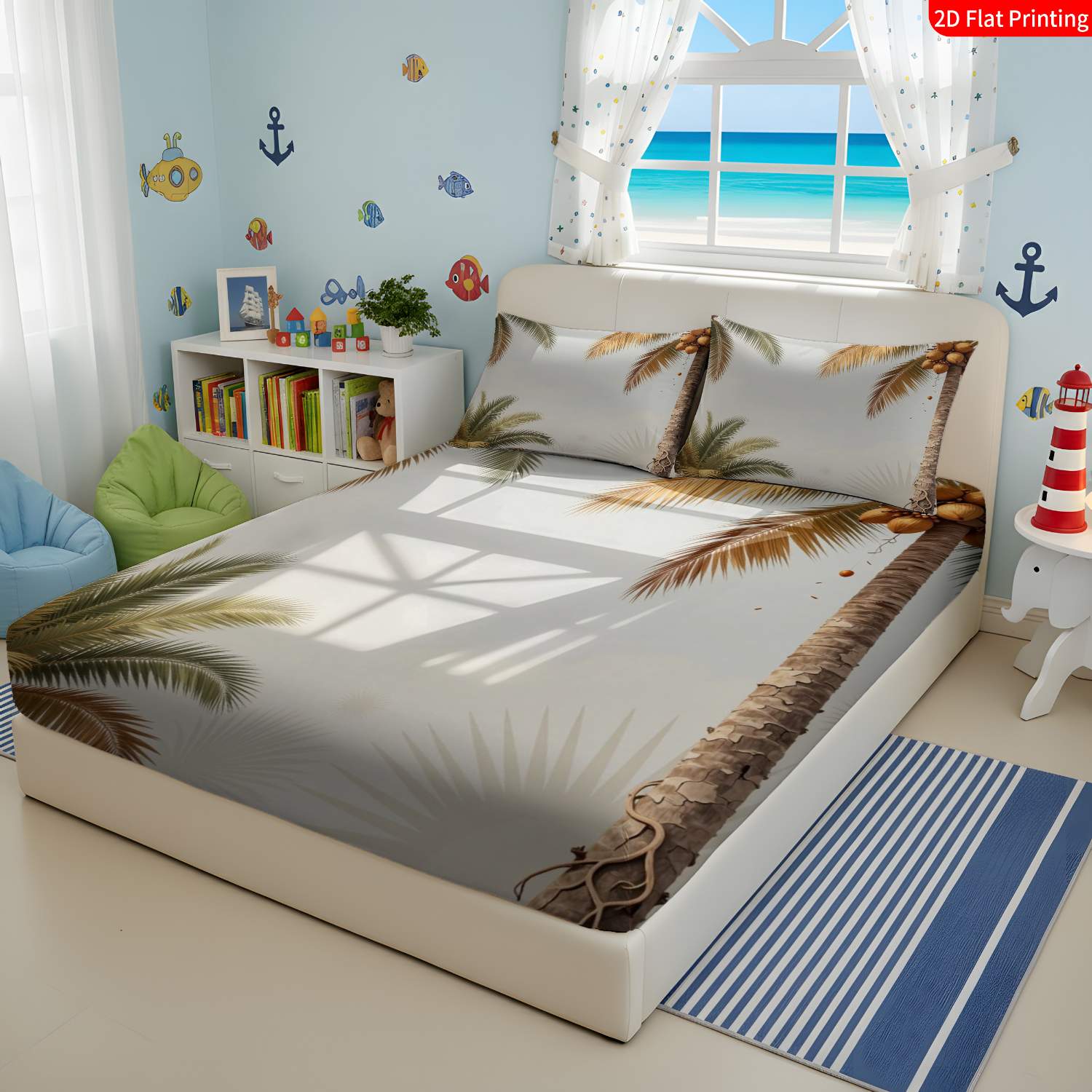 ชุดเครื่องนอนสไตล์ทรอปิคอล ลาย - Fitted Sheet Deep บทวิจารณ์และราคา
