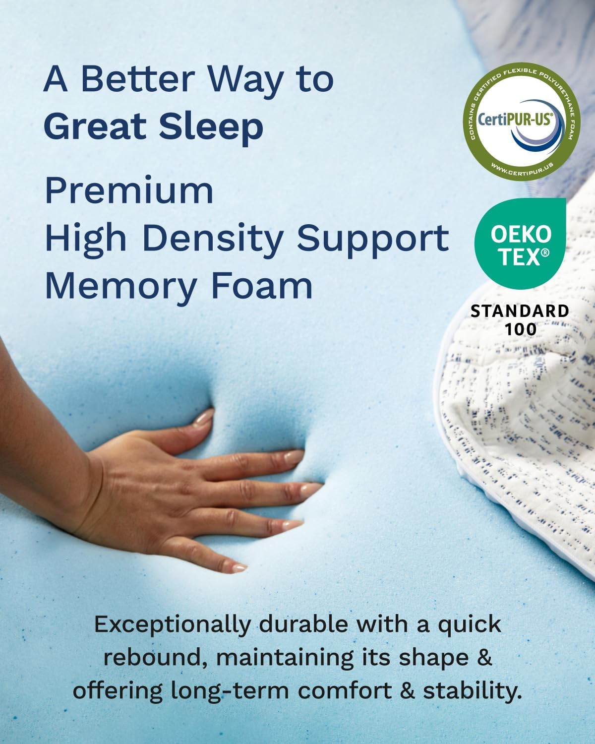 ที่นอนเมมโมรี่โฟมขนาด 3 นิ้ว ร - Memory Foam Topper บทวิจารณ์และราคา