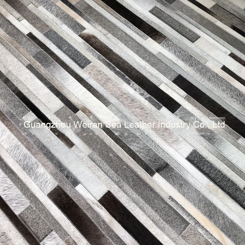 พรมสีเทาเย็บปะติดปะต่อหนังวัวธ - Home Textiles Importers In Usa บทวิจารณ์และราคา