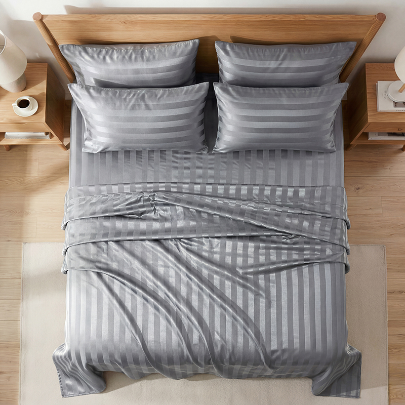 ชุดผ้าปูที่นอนลายทางผ้าซาตินกั - Fitted Sheet Deep บทวิจารณ์และราคา